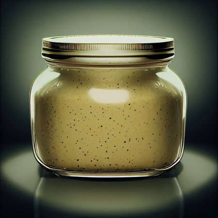 Mustard in a jar. generated AIの素材
