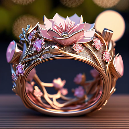 Spring ring. Ai generated.の写真素材