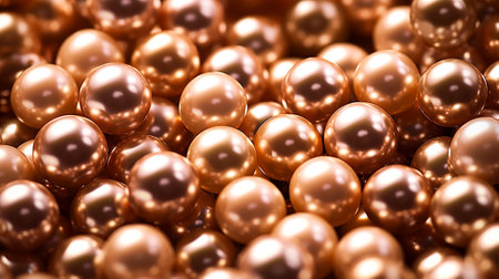 Background of pearls close up - selective focus, shallow depth of fieldの写真素材