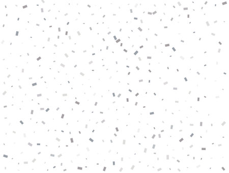 Light silver Rectangular glitter confetti background. White festive textureのイラスト素材