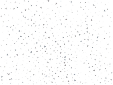 Luxury Light silver Triangular glitter confetti background. White festive textureのイラスト素材
