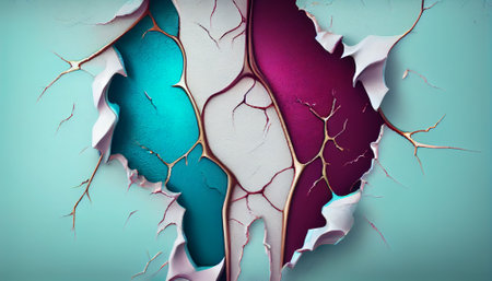 Shiny colorful abstract background. AI generated.