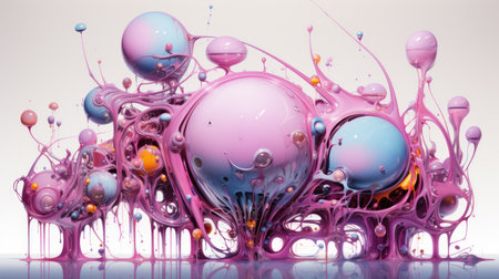 Modern abstract background in pink and blue colors