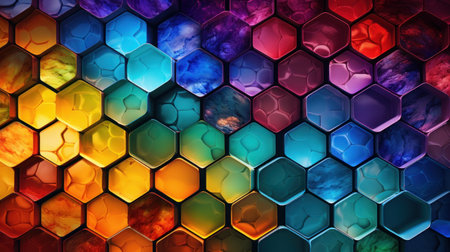 Beautiful modern rainbow background or bannerの写真素材