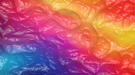 Smooth and blurry colorful plastic background. Modern bright colors. Soft colored banner template. Premium quality.の写真素材