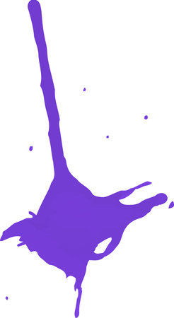 Diagonal thick purple paint splashの写真素材