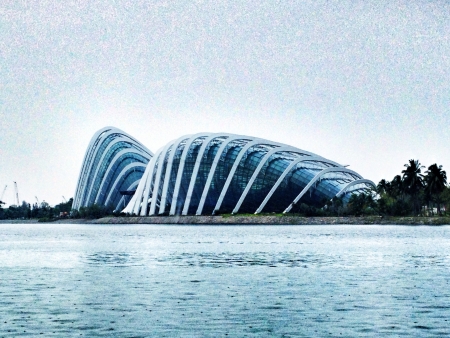 Garden by the Bay shoot from the boatの素材