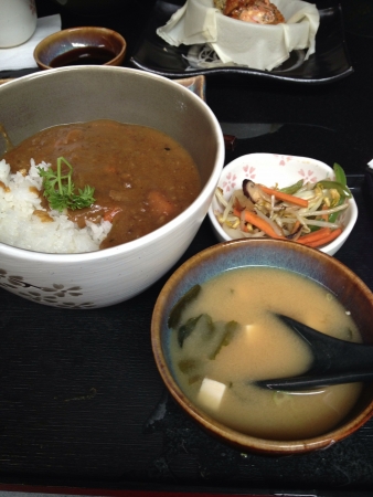 Chicken curry from Japanese restaurantの素材