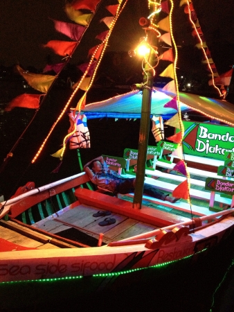 A tired sailor is enjoying his sleepの素材