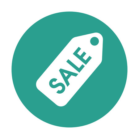 sale icon of goods, sale banner the shopping mall, price tag the grocery storeのイラスト素材
