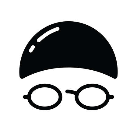 swimmer with swimsuit in the swimming pool, diver in the water to exercise and workoutのイラスト素材