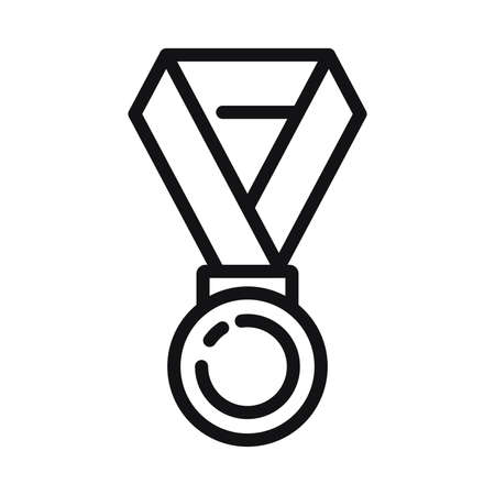 medal for the winner, prize of sportsman in sport competition, reward of the first prizeのイラスト素材