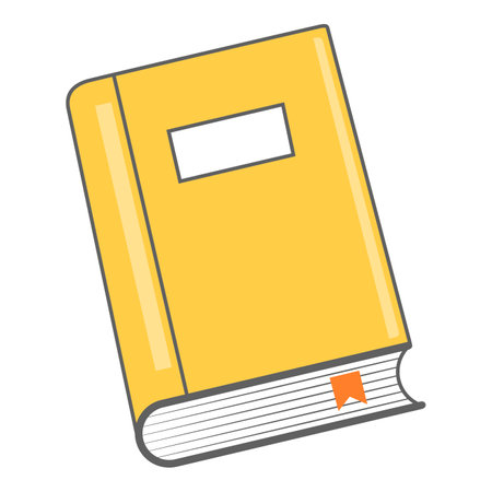Book icon. Flat illustration of book icon for web isolated on white backgroundのイラスト素材