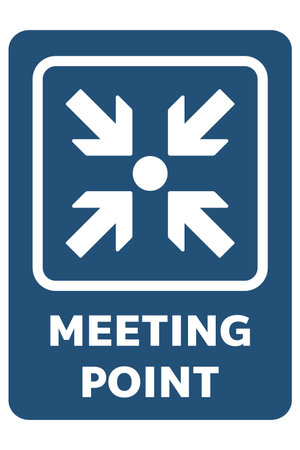 Metering Point Sign Isolate on White Background,Vector Illustrationのイラスト素材