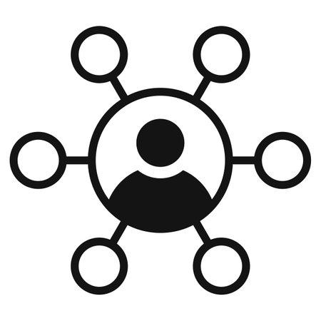 Networking icon. Simple illustration of networking vector icon for webのイラスト素材