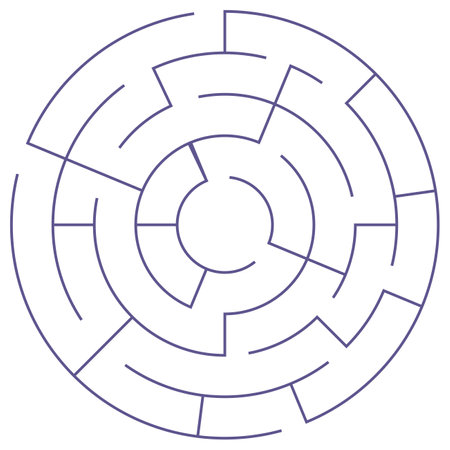 Maze conundrum for challenge the kids, Labyrinth for finding the right path. Game for childrenのイラスト素材