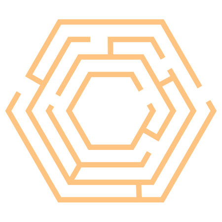 Maze conundrum for challenge the kids, Labyrinth for finding the right path. Game for childrenのイラスト素材