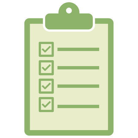 Checklist flat icon. Vector colorful illustration. Pictogram is isolated on a white background....