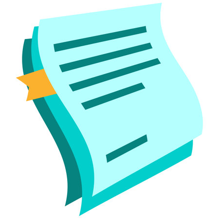 Sheet of paper icon. Flat illustration of sheet of paper icon for web designのイラスト素材