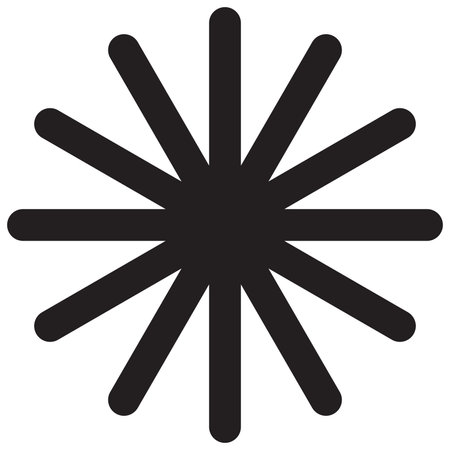 Star icon isolated on white background. asterisk button on keyboard, the sign of language, snowflake icon in winter season, flower for decorationのイラスト素材