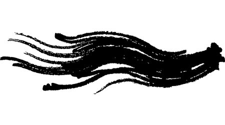 Black grunge brush strokes. Vector illustration. Grunge texture.のイラスト素材