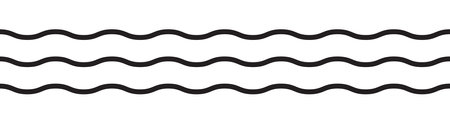 Seamless black and white wavy lines. Vector illustration.