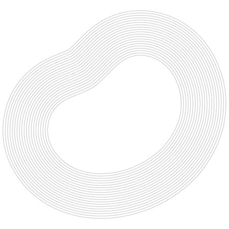 Concentric, radial circles, rings shape. Circular, concentric circlesのイラスト素材