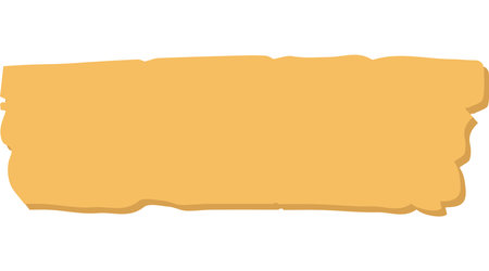 Illustration of an old paper scroll isolated on a white background. grunge text frame, ink brush label infographicのイラスト素材