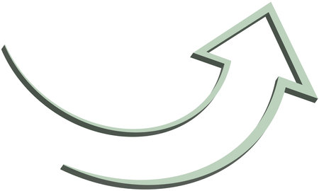 3d arrows with PNG format, repeat arrow icon, roundabout symbol, curve arrows to point the goal, arrow icon for using technology devicesの写真素材