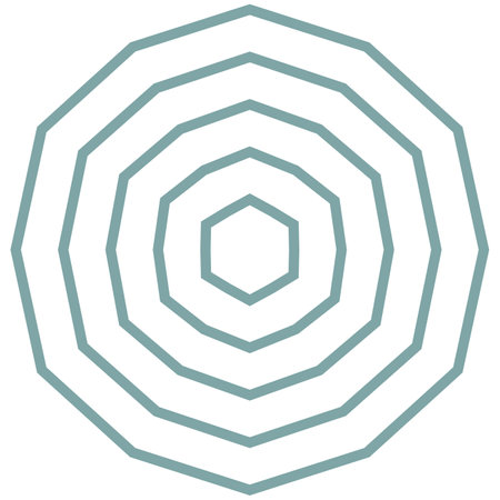 Geometric circular element for design. Circular geometric motif. Abstract circular patternのイラスト素材