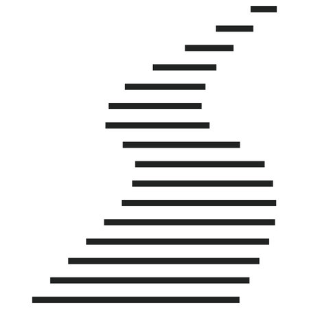 Diagonal, oblique, slanting lines, stripes vector element. Diagonal, oblique lines illustrationのイラスト素材