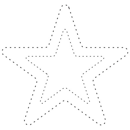 Star icon, star icon. Star icon isolated on white background. Star icon vector illustration. star icon, star shape for mathematics studying for kidsのイラスト素材