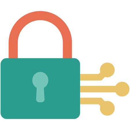 Padlock vector for protection the privacy, the cyber security sign, lock icon to protect the secretのイラスト素材