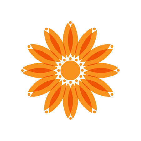 Mandala sederhana dan modern, mudah diedit dan diubah warnaのイラスト素材