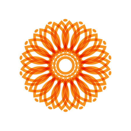 unique geometric mandalas,simple,moder,easy to change color and easy to editのイラスト素材