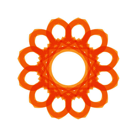 unique geometric mandalas,simple,moder,easy to change color and easy to editのイラスト素材