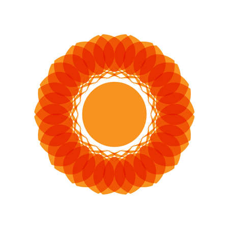 unique geometric mandalas,simple,moder,easy to change color and easy to editのイラスト素材