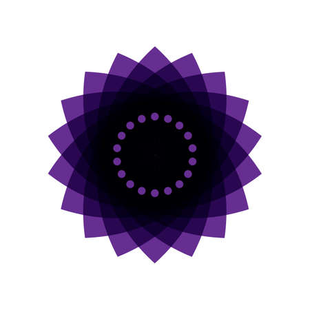 unique geometric mandalas,simple,moder,easy to change color and easy to editのイラスト素材