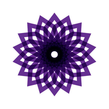 unique geometric mandalas,simple,moder,easy to change color and easy to editのイラスト素材