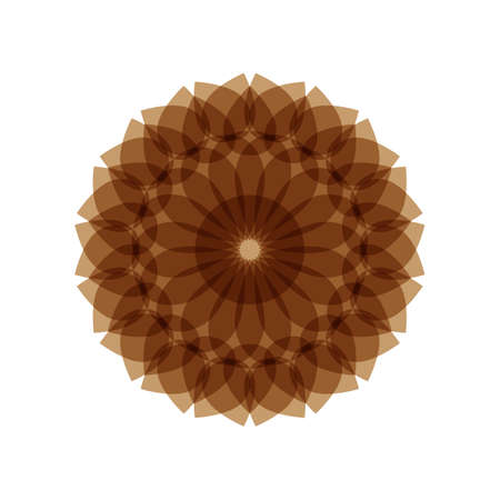 unique geometric mandalas,simple,modern,easy to change color and easy to editのイラスト素材