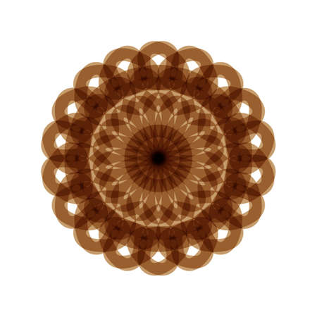 unique geometric mandalas,simple,modern,easy to change color and easy to editのイラスト素材