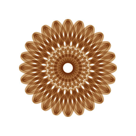 unique geometric mandalas,simple,modern,easy to change color and easy to editのイラスト素材