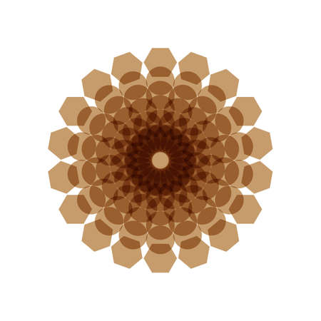 unique geometric mandalas,simple,modern,easy to change color and easy to editのイラスト素材