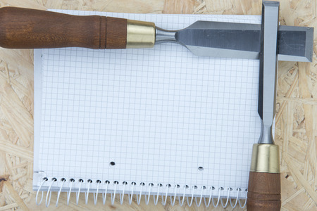 professional wood chiselsの写真素材