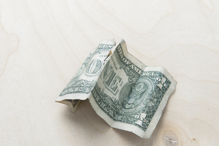 money on a natural backgroundの写真素材