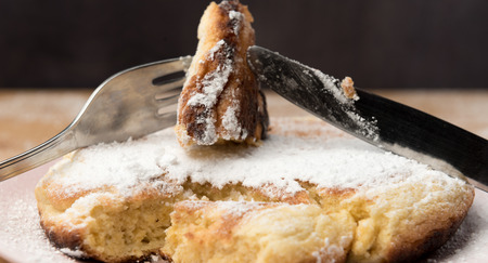 Delicious sweet omeletteの写真素材