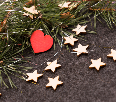 Valentine's background with hearts and place for textの写真素材