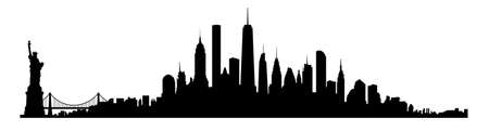 Vector illustration of New York City skylineのイラスト素材