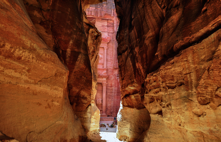 Petra scenery in Jordanの写真素材