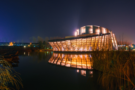 Night view of Wuzhenのeditorial素材